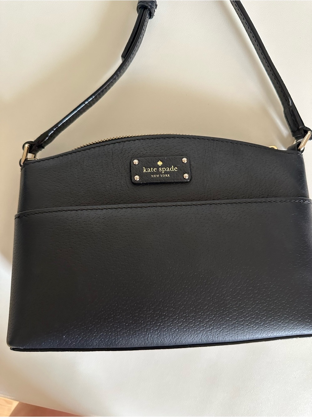 kate spade Black Leather Crossbody Shoulder Bag